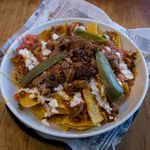 Before: Nachos with "Pulled Brisket" ($13.95)<br/>